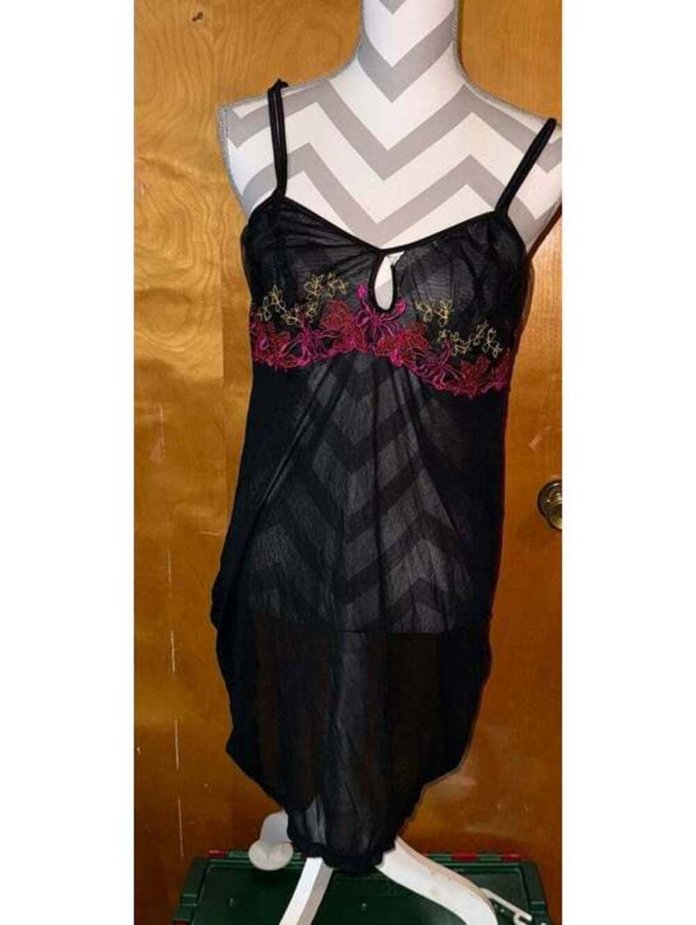 Cacique Black Lingerie Slip Size 14 / 16 XL